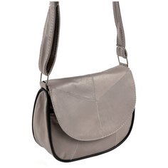 Сумка кросс-боди , фактура гладкая, светло-серый Unvers Leather Istanbul