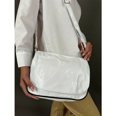Сумка кросс-боди , фактура гладкая, белый Unvers Leather Istanbul
