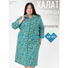 Халат ЛайМ, размер 54, мятный