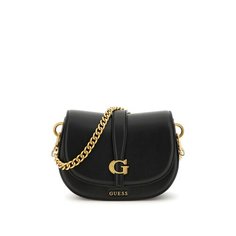 Сумка GUESS, фактура матовая, гладкая, чeрный