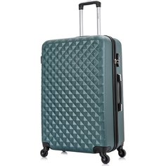 Чемодан Lcase, 105 л, размер L, темно-зеленый