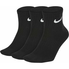 Носки NIKE, комплект, 3 пары, размер L, черный