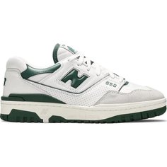 Кроссовки New Balance 550, размер 42.5 EU, белый/зеленый