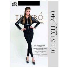 Легинсы TEATRO Ice Style, 240 den, размер 3, черный