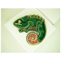 Брошь, кристалл, зеленый Cute Brooches