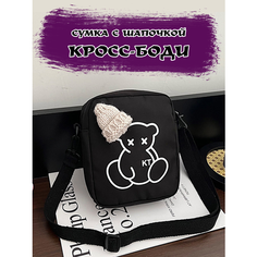 Сумка кросс-боди , фактура гладкая, черный Нет бренда