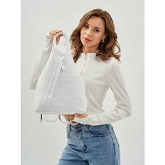 Рюкзак планшет POUCHMAN, фактура гладкая, белый