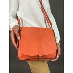 Сумка кросс-боди , фактура гладкая, оранжевый Unvers Leather Istanbul