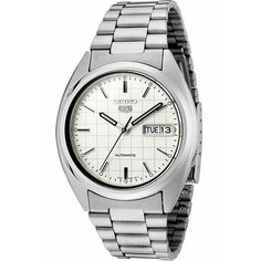Наручные часы SEIKO SEIKO 5, серебряный, белый
