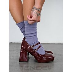 Носки TENDEN, комплект, 2 пары, размер one size, лавандовый