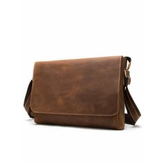 Портфель, коричневый Genuine Leather