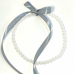 Чокер JeweLi, длина 76 см, серый