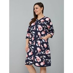 Халат Алтекс, размер 58, синий