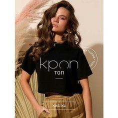 Кроп-топ LUIGGI FENZO, размер XXS, черный