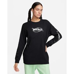 Лонгслив NIKE, размер S, , black