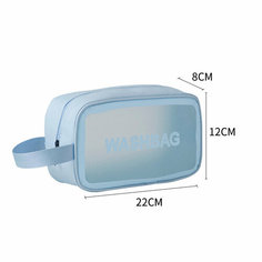 Косметичка 8х12х22 см, , голубой Washbag