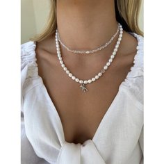 Колье MOON SOUL, длина 42 см, серебристый