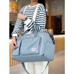 Сумка спортивная SWEET BAGS, 29 л, 25х28х50 см, ручная кладь, голубой
