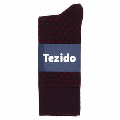 Носки Tezido, размер 41-46, черный, красный, коричневый