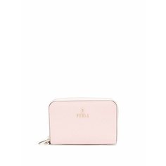 Кошелек FURLA, фактура зернистая, темно-розовый