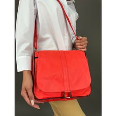 Сумка кросс-боди , фактура гладкая, коралловый Unvers Leather Istanbul