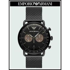 Наручные часы EMPORIO ARMANI Aviator, черный 2