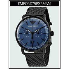 Наручные часы EMPORIO ARMANI Aviator, черный
