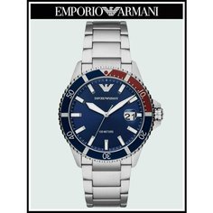 Наручные часы EMPORIO ARMANI Diver, синий, серебристый