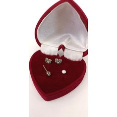 Серьги пусеты XUPING JEWELRY, размер 3 мм, серебряный