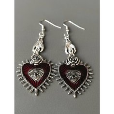 Серьги с подвесками BIJOU.STUDIO, красный