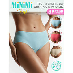 Трусы MiNiMi, комплект из 3 шт., размер 48 (L), мультиколор