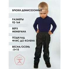 Брюки MEILON Для школы, размер 122, , черный