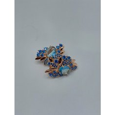 Серьги Fashion jewelry, циркон, размер 25 мм, золотистый