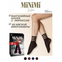 Носки MiNiMi, комплект, 50 den, 2 пары, размер 0 (UNI), черный