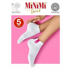 Носки MiNiMi, комплект, 5 пар, размер 39-41 (25-27), белый