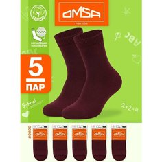 Носки Omsa размер 35-38 (20-22), , бордовый