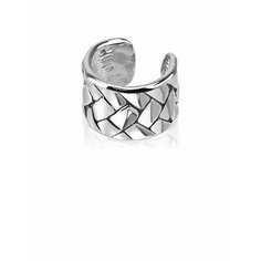 Серьги каффы Spikes, серебристый