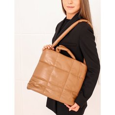 Сумка тоут , фактура стеганая, хаки Jula Judy