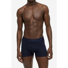 Трусы H&M, комплект из 3 шт., размер S, черный/белый/синий