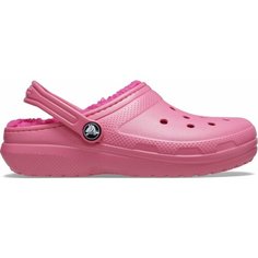 Сабо Crocs Classic Lined Clog, размер J1 US, розовый