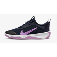 Кроссовки NIKE, размер 5.5Y US, obsidian/white/rush fuchsia