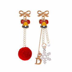 Серьги с подвесками, размер 85 мм, желтый, красный, золотой, белый Сувирин