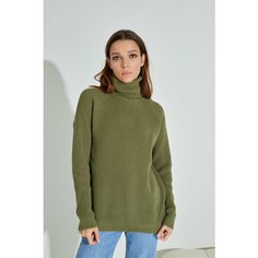 Свитер LO KNIT, размер oversize, , зеленый