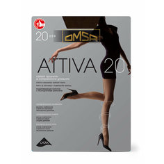 Колготки Omsa ATTIVA, 20 den, размер 4, коричневый