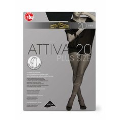 Колготки Omsa ATTIVA, 20 den, размер 6, Nero=Чёрный