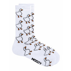 Носки MOGZY, размер 41-45, белый/серый