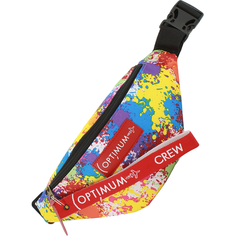 Сумка поясная Optimum Crew, фактура матовая, голубой, красный, желтый