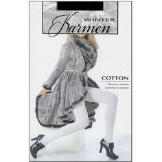 Колготки Karmen Cotton, 250 den, размер 3, nero Кармен