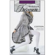 Колготки Karmen Cotton, 250 den, размер 2, prugna Кармен