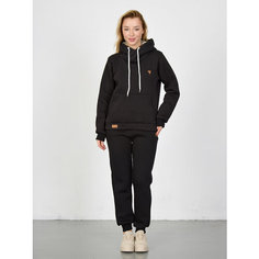 Костюм спортивный Jools Fashion женский спортивный зимний, размер 44, черный